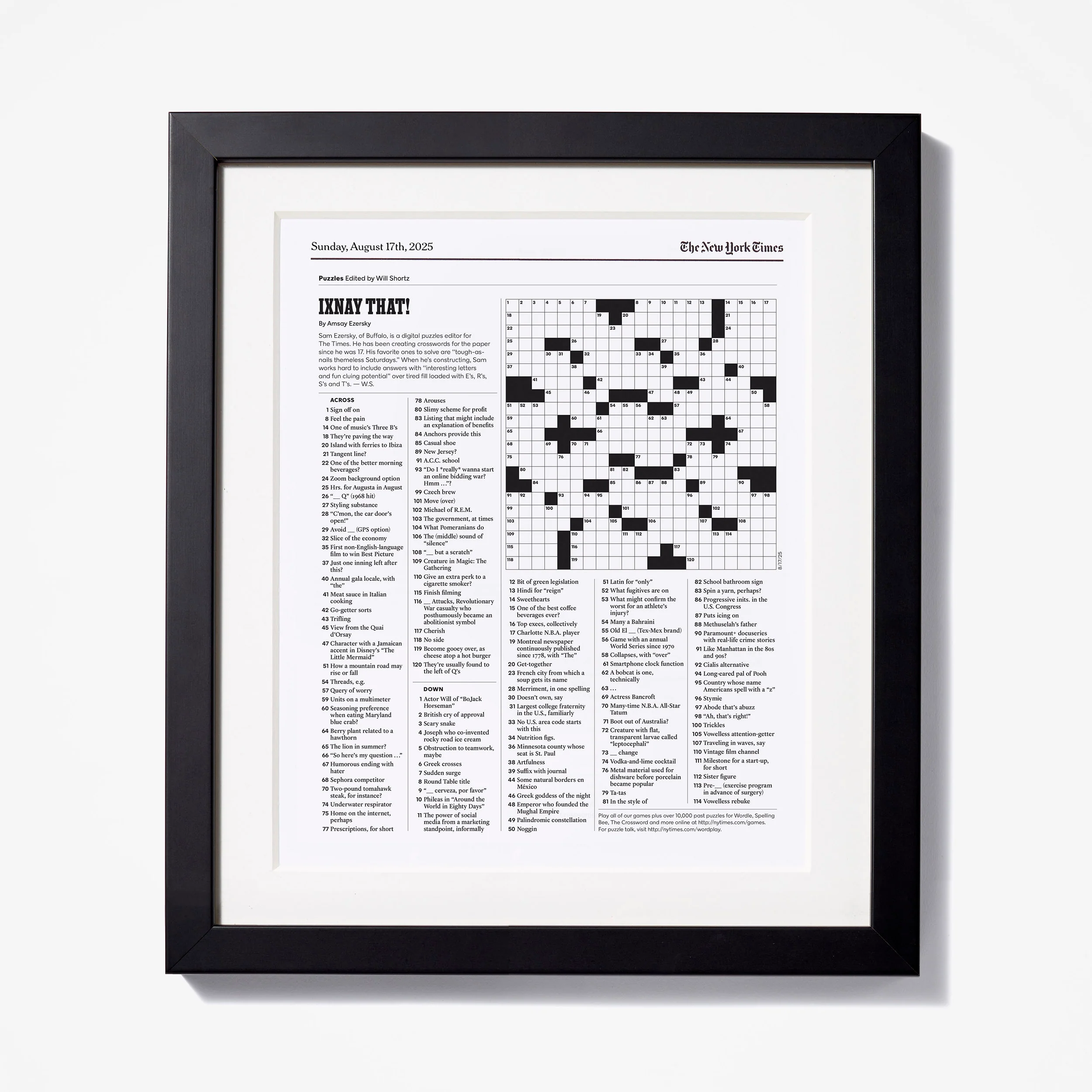 Crossword Puzzle Reprint - Image 3