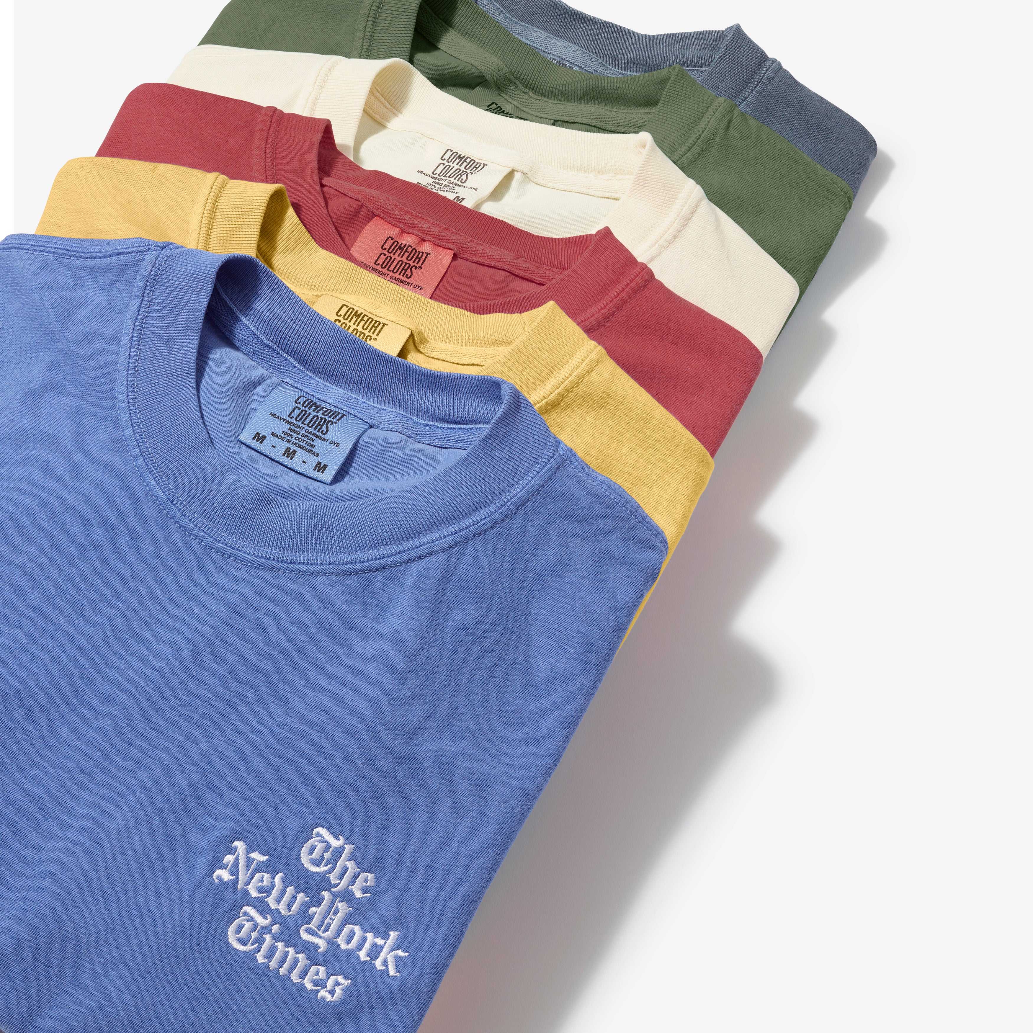 Stacked Logo Embroidered Shirt – Flo Blue - Image 3