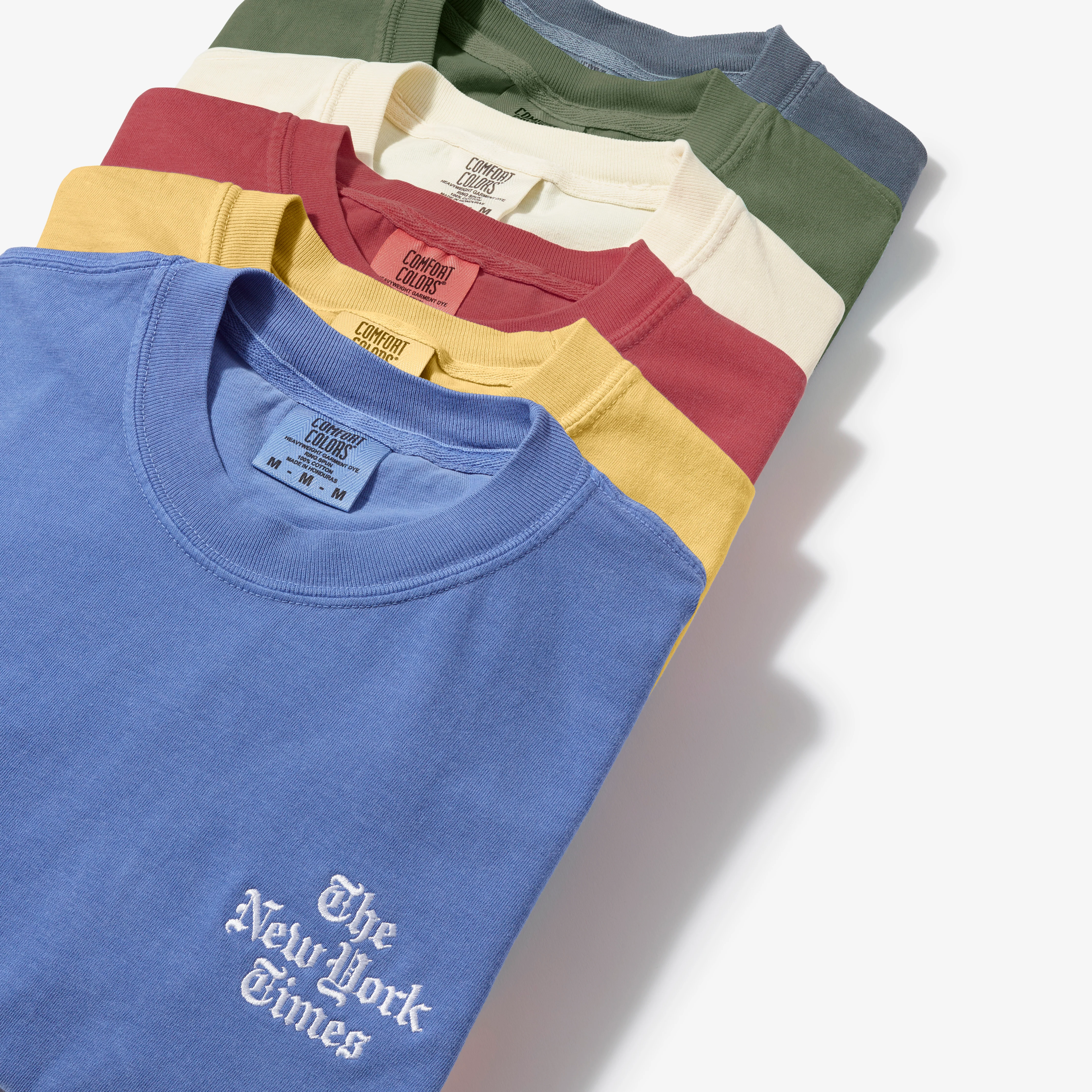 Stacked Logo Embroidered Shirt – Denim - Image 3